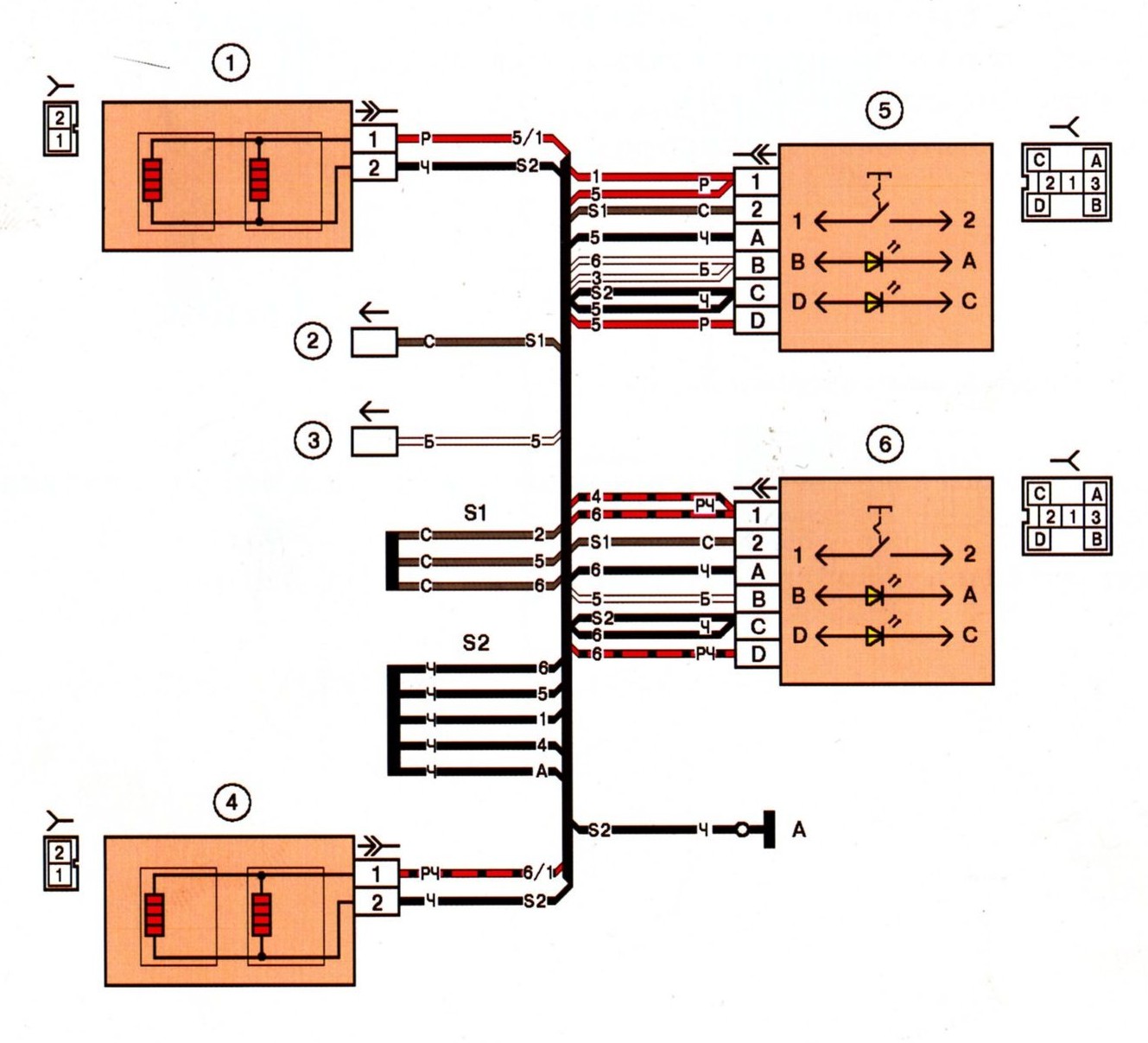 Подробное описание схемы электропроводки
